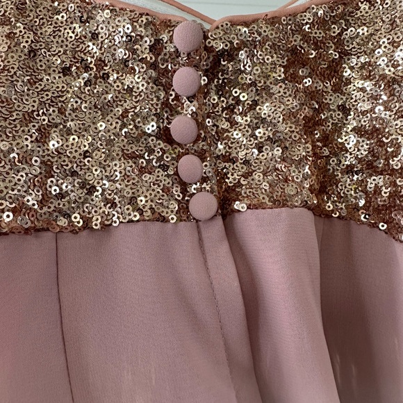 Rose Gold Bridesmaid/Prom/Cocktail Dress - Picture 4 of 14